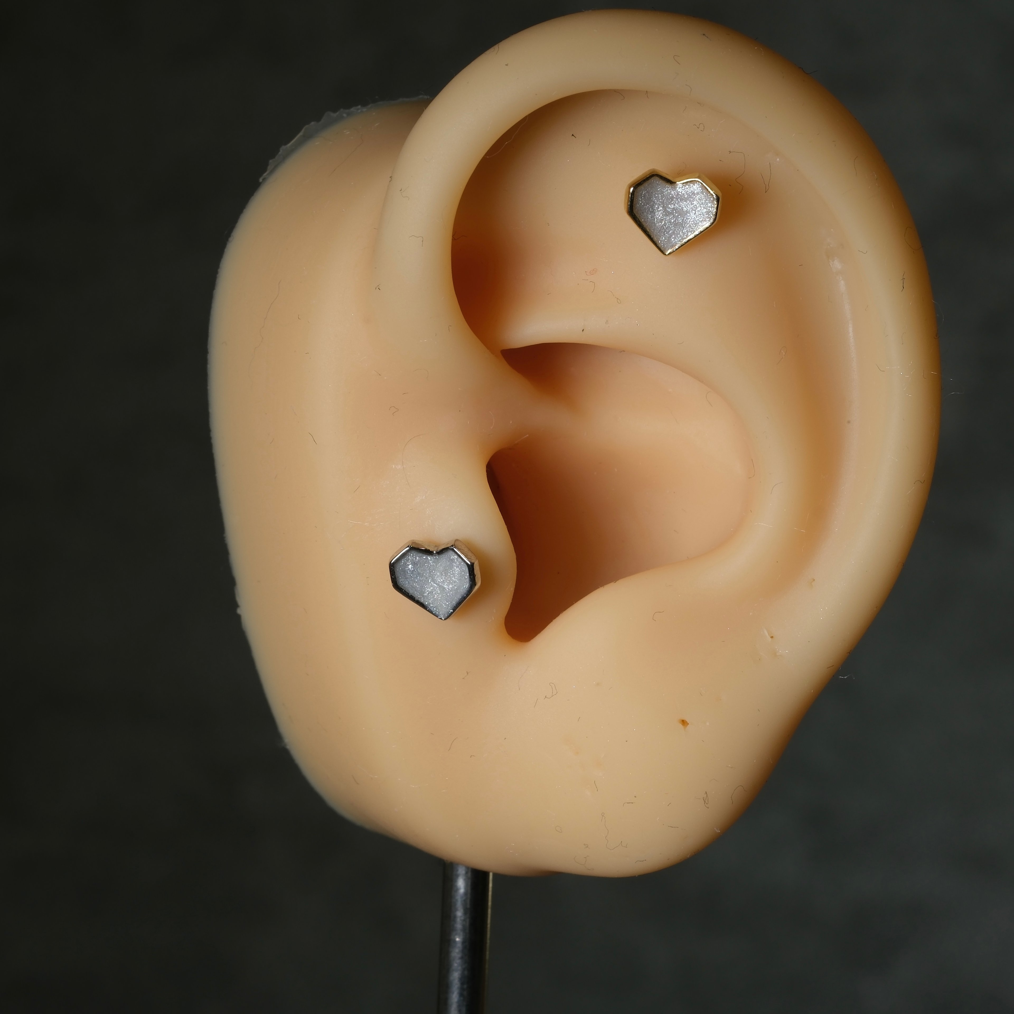 Heart of Mother of Pearl Piercing