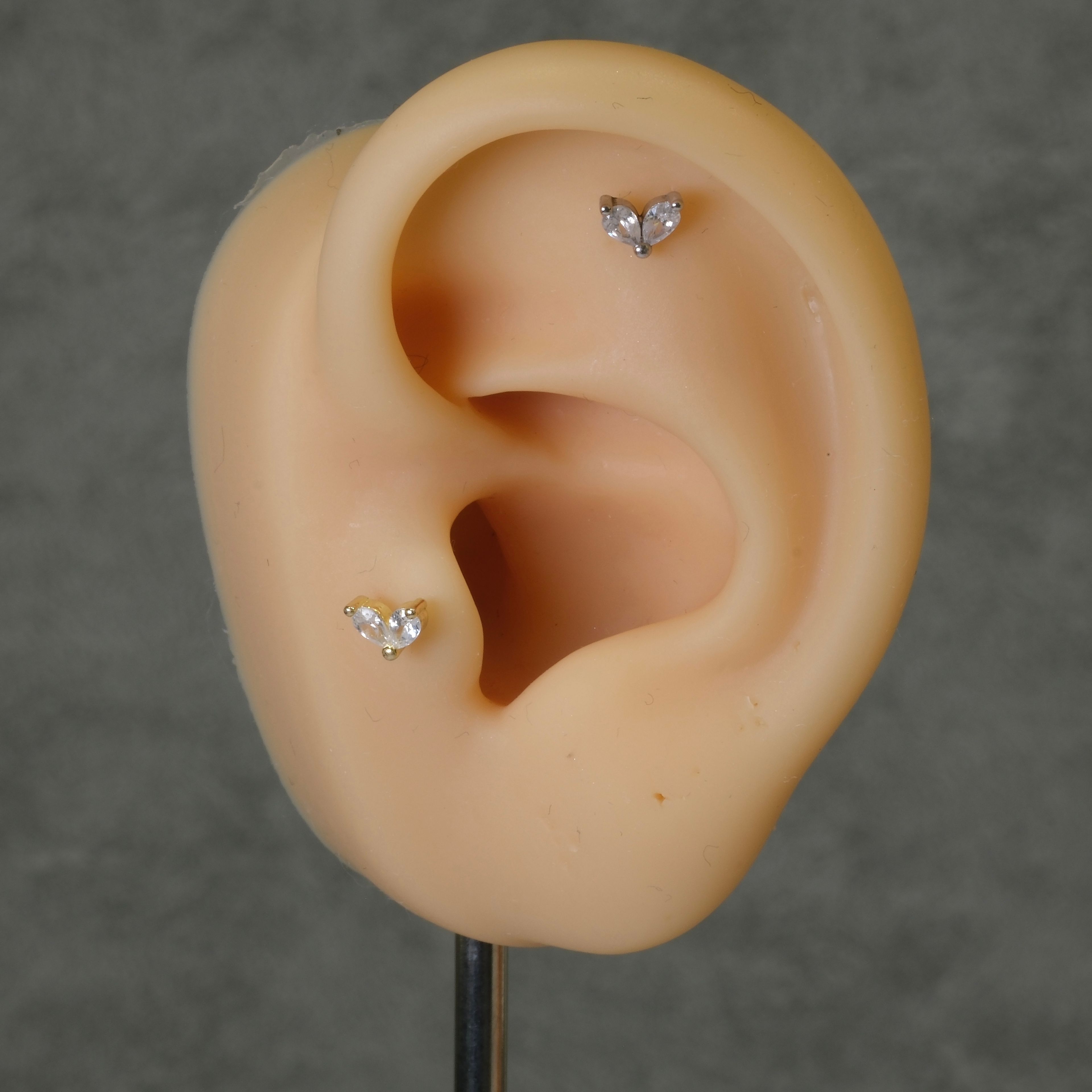Double Stone Piercing