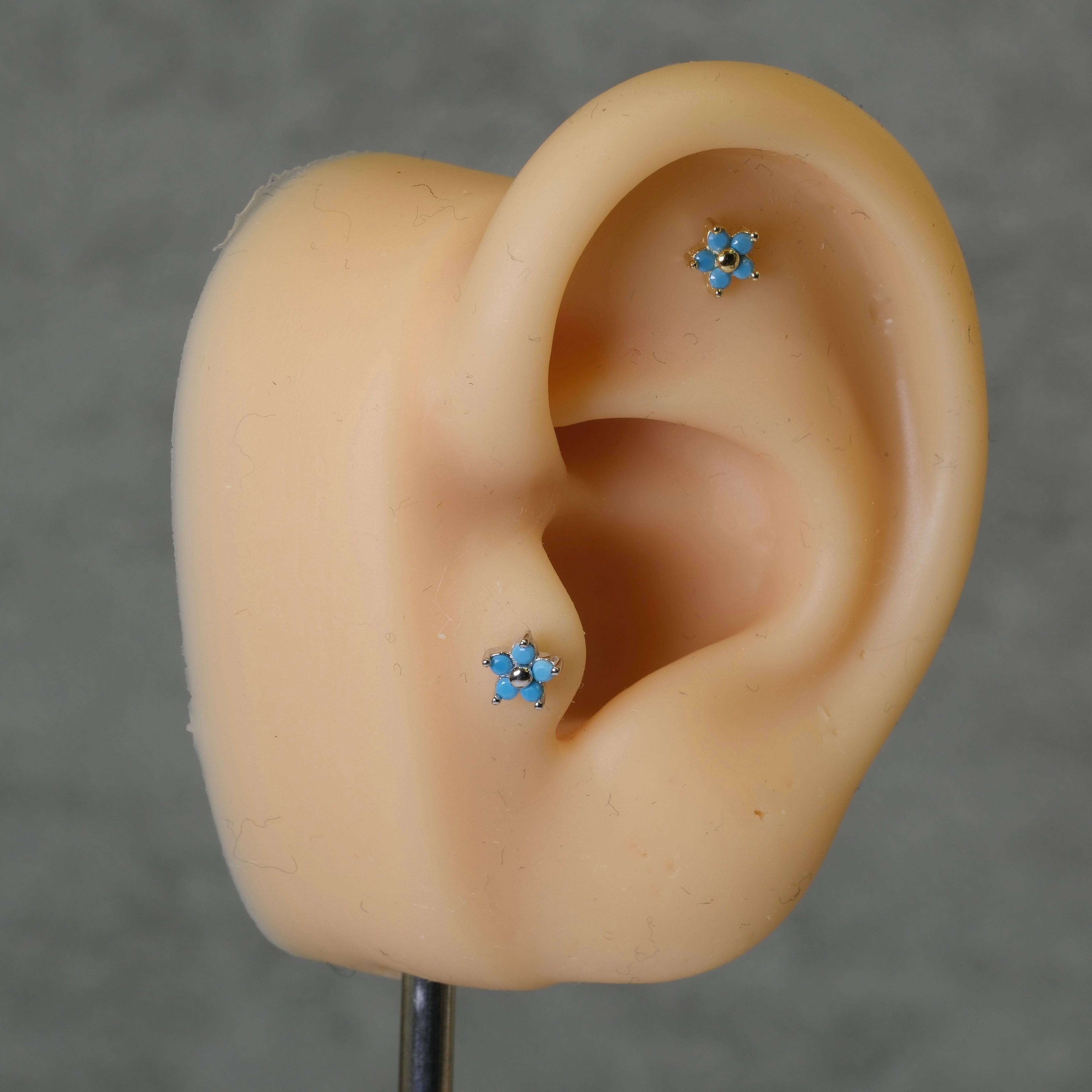 Blue Flower Piercing