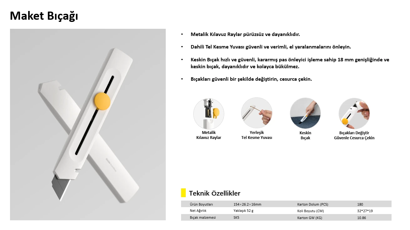 HOTO Maket Bıçağı