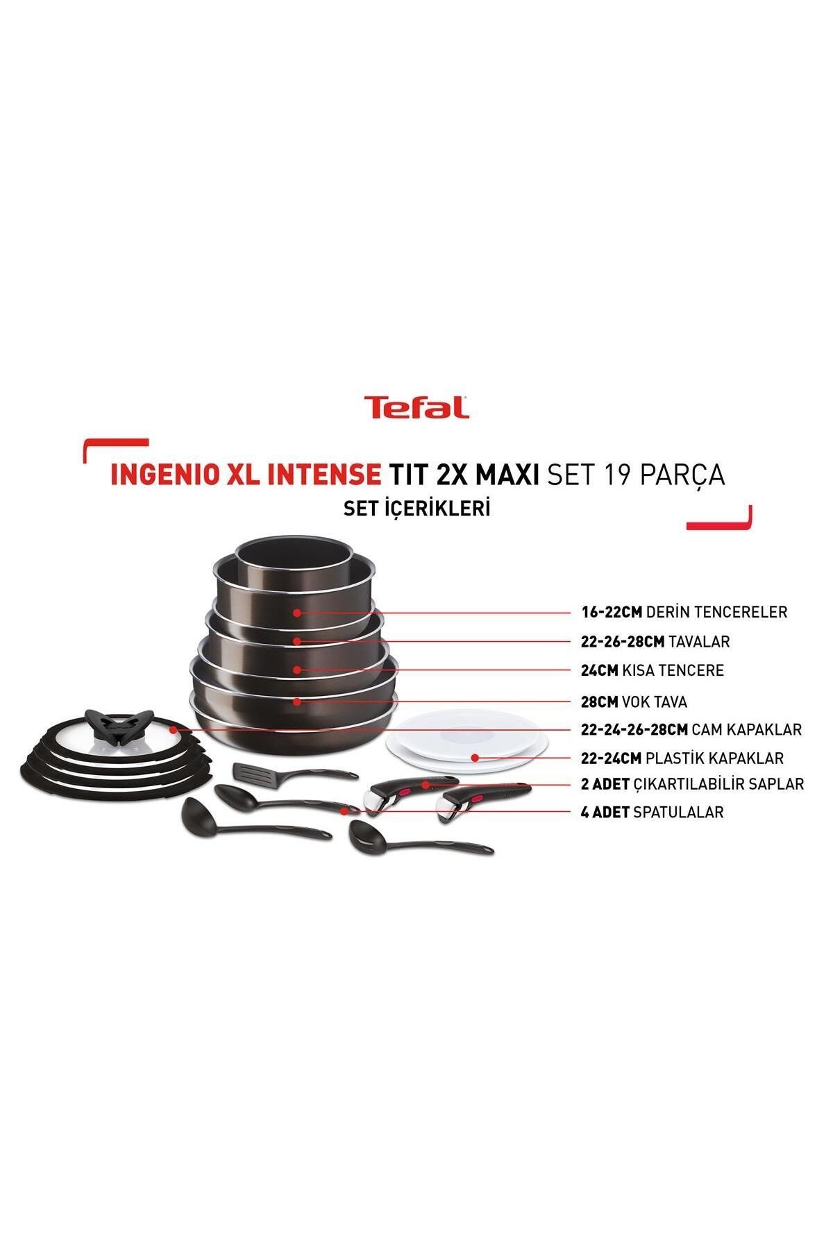 Ingenio Xl Intense Titanyum 2x Maxi Set 19 Parça