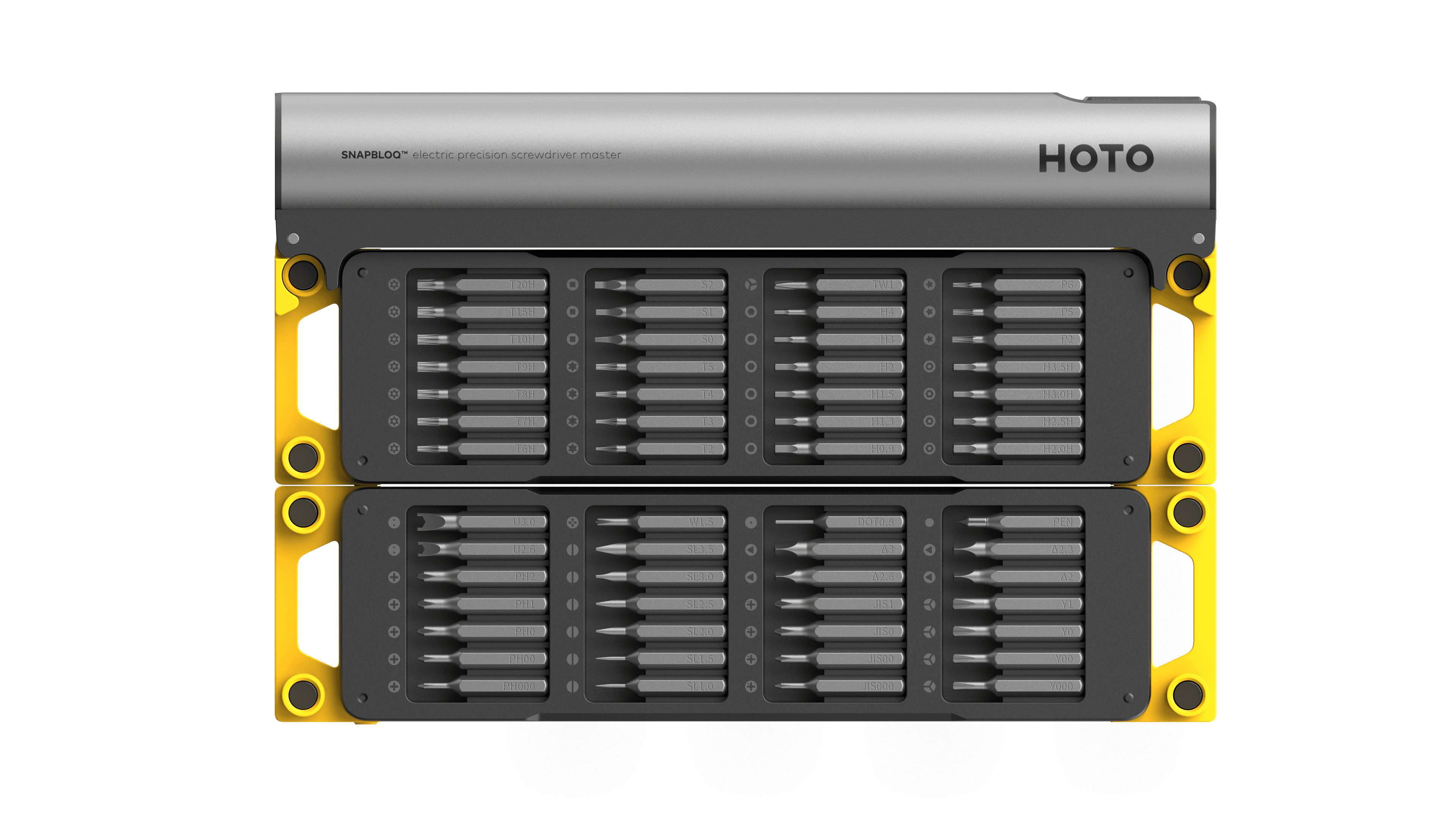 HOTO SNAPBLOQ™ S-A01 Elektrikli Hassas Tornavida Usta Seti