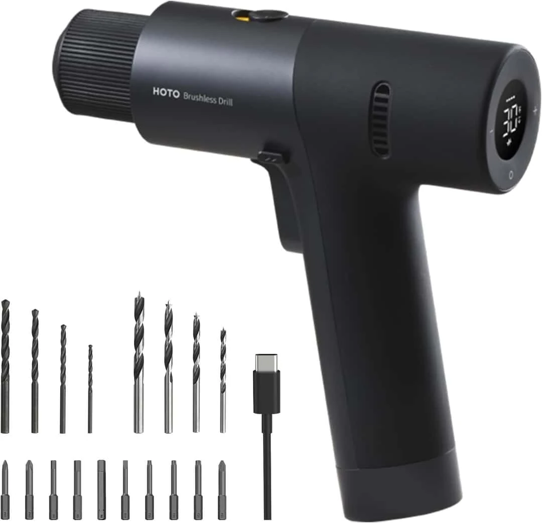 HOTO 12V Fırçasız Matkap