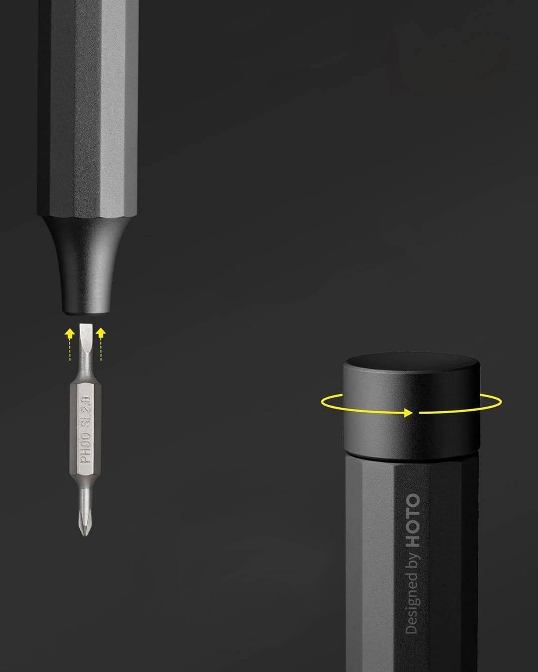 HOTO 24'ü 1 arada Hassas Tornavida Gri