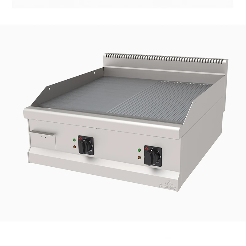 Atalay Setüstü Elektrikli Izgara, Yarı Nervürlü Yarı Düz, 80x90x30 Cm