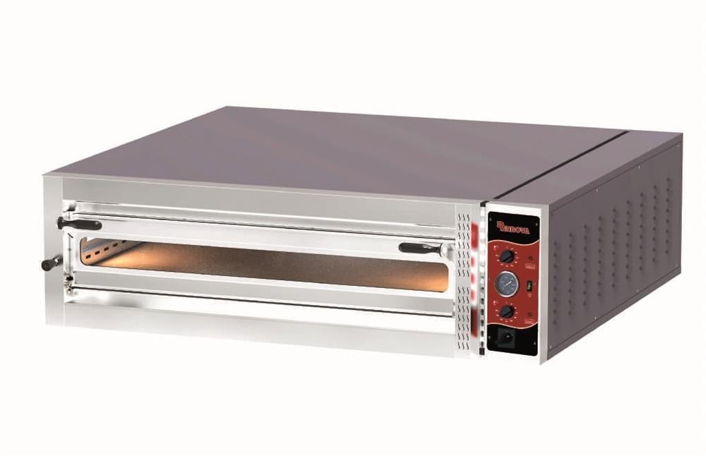 Kalitegaz Elektrikli Pizza Fırını 9x35 cm Pizza Kapasiteli Tek Katlı Manuel E9351A Rinnova