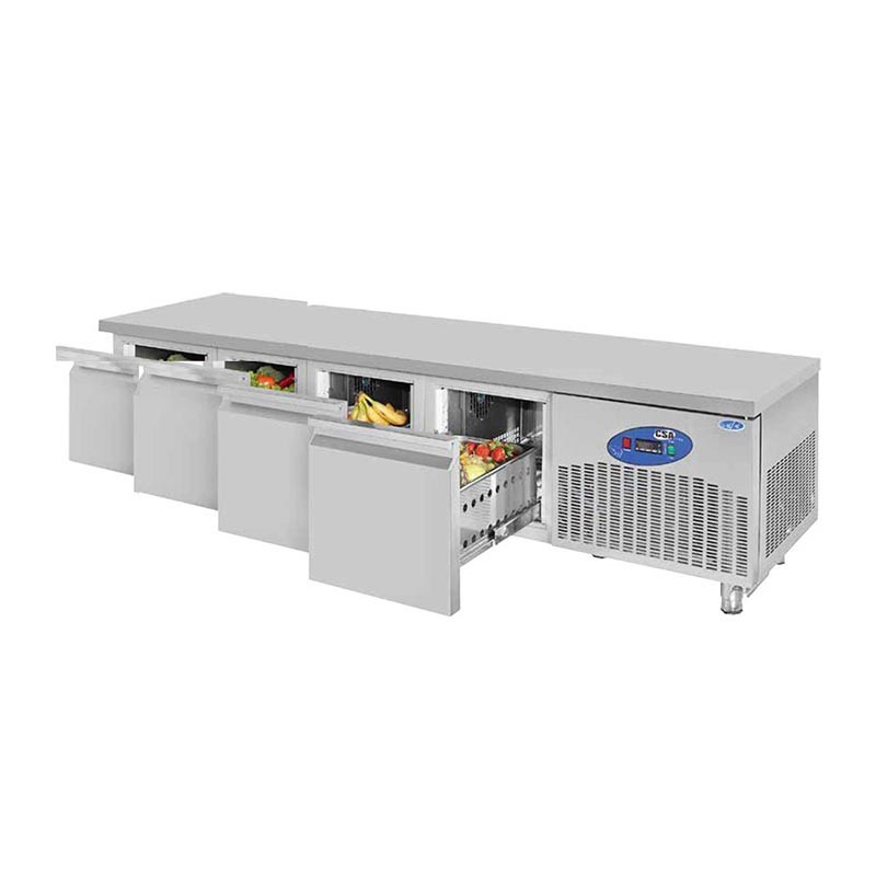 Cihaz Altı Buzdolabı, 4 Çekmeceli, 115 L