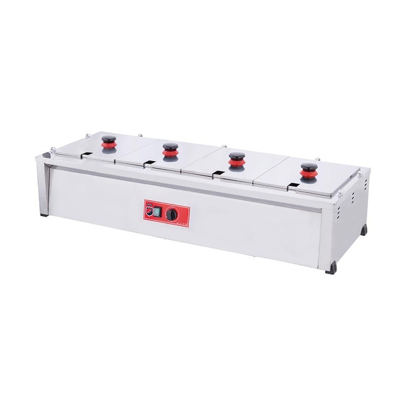 SilverInox Camsız Benmari, 4'lü, Elektrikli