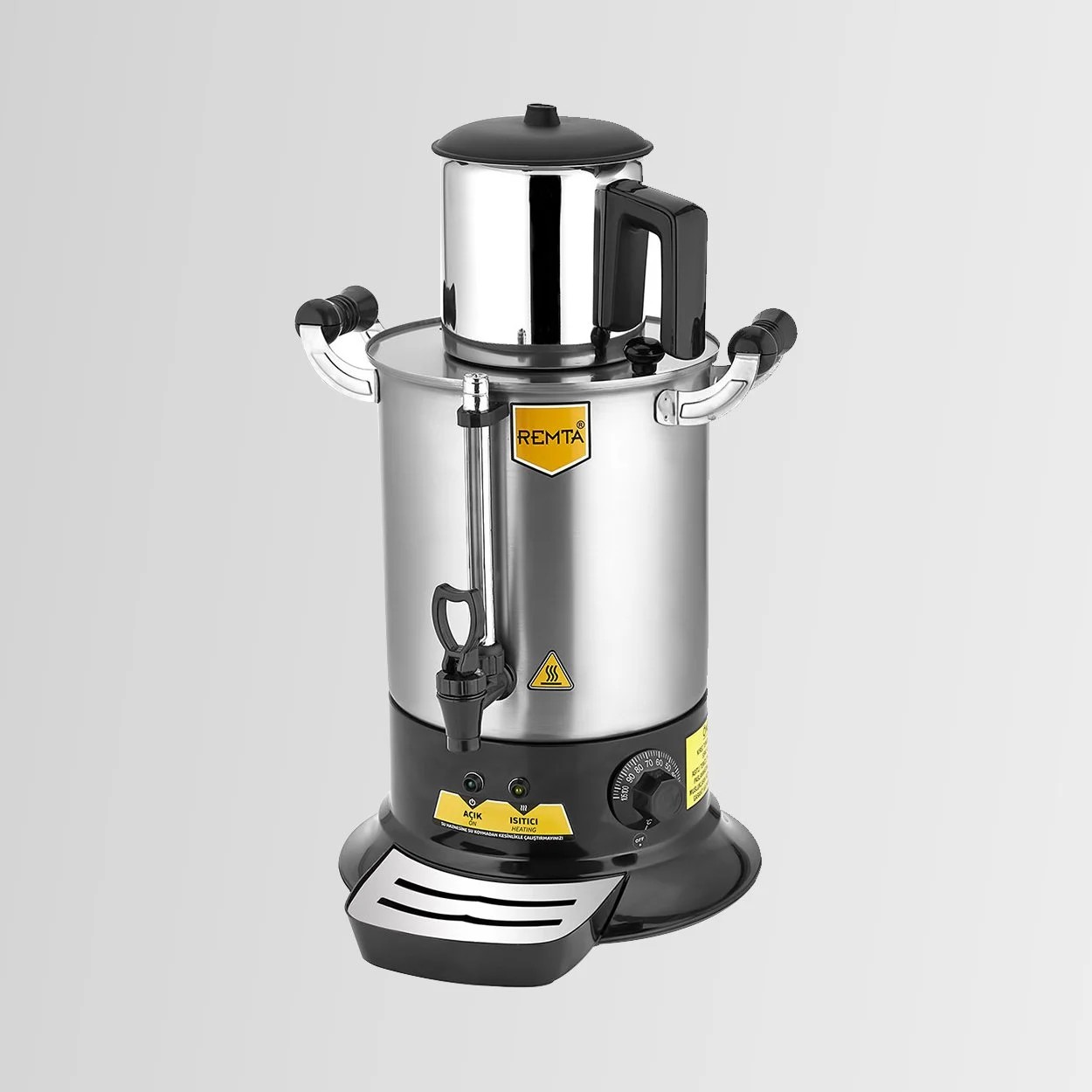 Remta Platin Model Tek Demlikli Çay Makinesi, 9 L