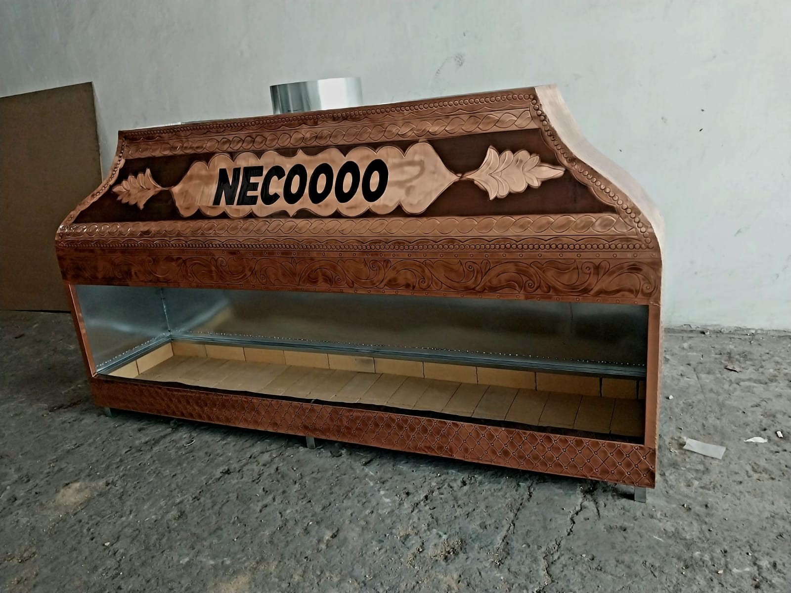 GÜÇLÜ MUTFAK BAKIR OCAKBAŞI MANGAL 100 CM