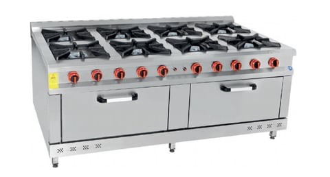 Himaksan 8 Li Kuzine 8 Ocak 2 Fırın Gazlı ve Lpg Li 200X100X85 HMK-KZG 2010