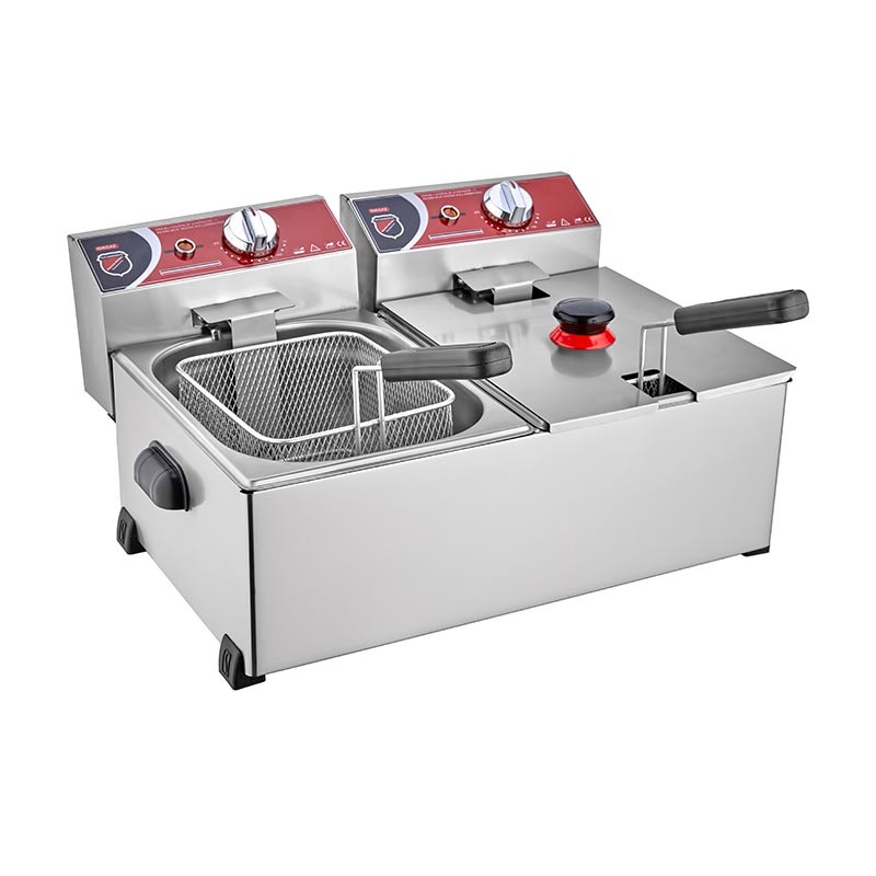 SilverInox Fritöz 5+5 L, Elektrikli