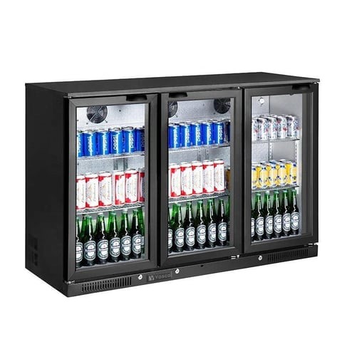 Vosco Bar Arkası Şişe Soğutucu Üç Kapılı VBBC-350S