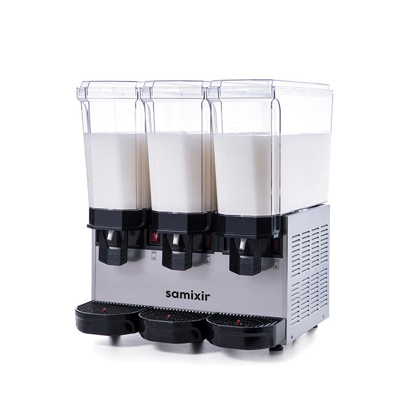 Samixir 60.MMM Triple Klasik Karıştırıcılı Soğuk İçecek Dispenseri, 20+20+20 L - İnox