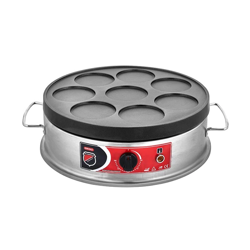 SilverInox Pankek Makinesi 40 cm, Elektrikli, Gri