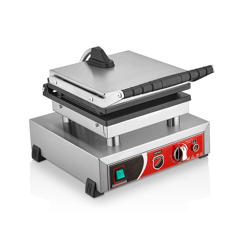 SilverInox Yuvarlak Bubble Waffle Makinesi, Tekli, Kapaklı, Elektrikli