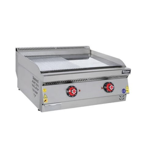 Himaksan Set Üstü Elektrikli Pleyt Izgara Yarı Oluklu (80x70x30) cm HMK-PIEN 873
