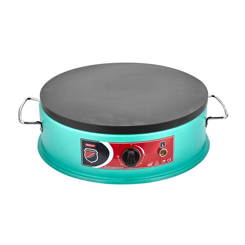 SilverInox Krep Makinesi 40 cm, Elektrikli, Yeşil