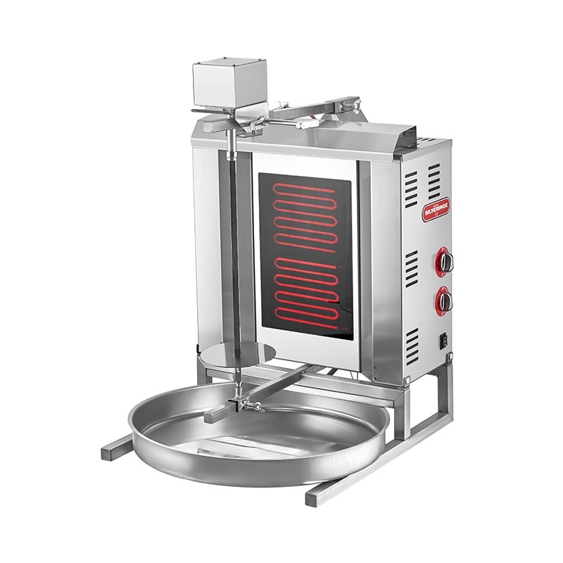SilverInox Üstten Motorlu Döner Ocağı, 2 Radyanlı, Elektrikli