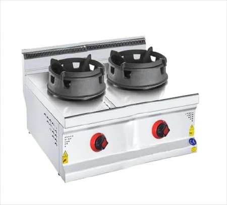 CSA Gazlı Wok Ocak Çiftli Set Üstü (80x70x30) cm