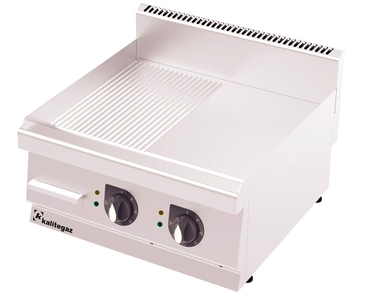 Kalitegaz Elektrikli Pleyt Izgara Yarı Oluklu 60x60x29 cm GS6060E Rinnova