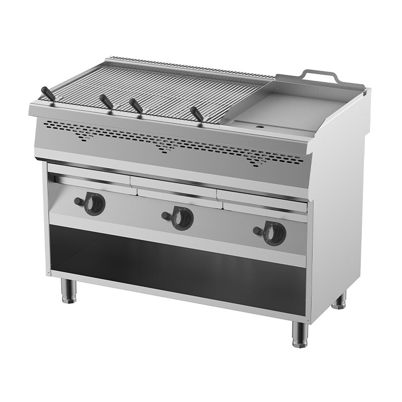 Kalitegaz 700 Seri VG4070GT T Model Pleyt Modüllü Sulu Izgara, 120x70x51 cm, Gazlı