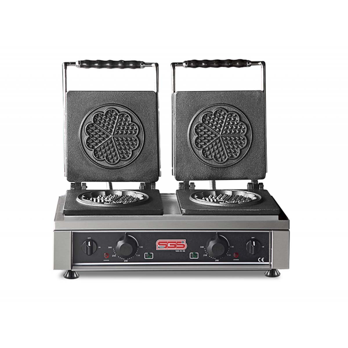 SGS İkili Çiçek Waffle Makinesi 