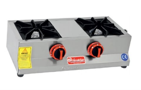 Himaksan 2 Li Ocak Set Üstü Gaz ve LPG Li Ekonomik 60x30x14 cm HMK-MN 2