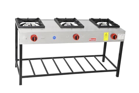 Himaksan 3 Lü Uzun Lokanta Ocağı Gazlı ve Lpg Li 139x47x70 HMK-LKY-3