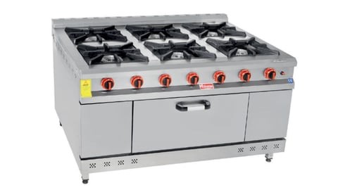 Himaksan 6 Lı Kuzine Gazlı Ve Lpg Li 150X100X85 HMK-KZG 1510