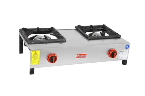 Himaksan İkili Kısa Lokanta Ocağı Gazlı Ce Belgeli 86X45X25