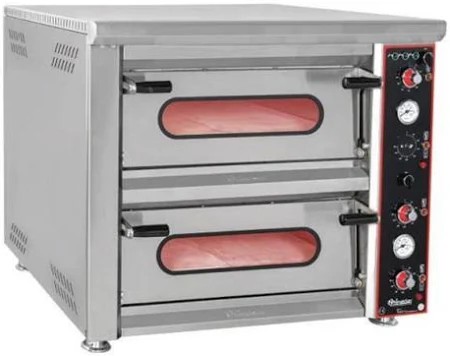 Himaksan Çift Katlı Pizza Fırını, Elektrikli, Ø30 cm 4+4 Pizza Kapasiteli, HMK-PFE 8878