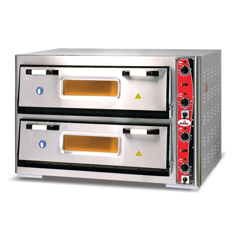  Atalay  (30 cm x 12) adet Pizza Kapasiteli Çift Katlı Pizza Fırını, Elektrikli