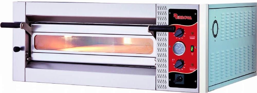 Kalitegaz Elektrikli Pizza Fırını 6x30 cm Pizza Kapasiteli Tek Katlı Manuel E6301WA Rinnova