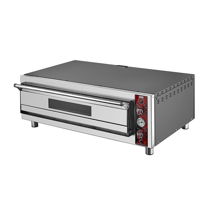 SilverInox Tek Katlı Pizza Fırını, Elektrikli, 30 cm x 6 Pizza Kapasiteli