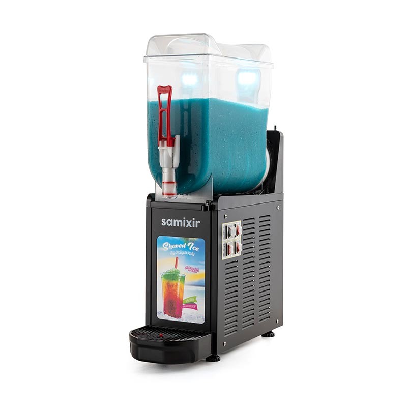 Samixir SLUSH12 Allure Ice Slush Granita Milkshake ve Soğuk Meyve Suyu Dispenseri, 12 L - Siyah