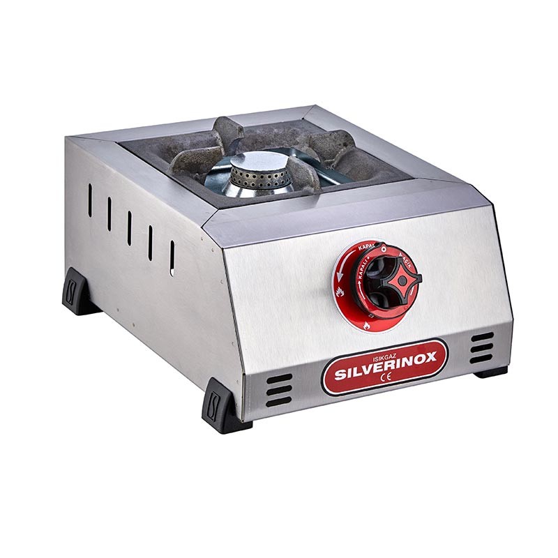 SilverInox Tek Gözlü Set Üstü Mini Ocak, Doğalgazlı & Tüplü
