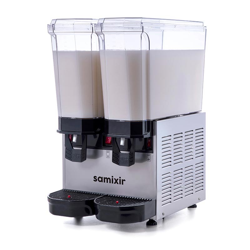 Samixir 40.MM Klasik Twin Soğuk İçecek Dispenseri, 20+20 L, Karıştırıcılı - İnox