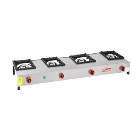 Himaksan 4 Lü Kısa Lokanta Ocağı Gazlı ve Lpg Li 192X45X25 HMK-LKK-4
