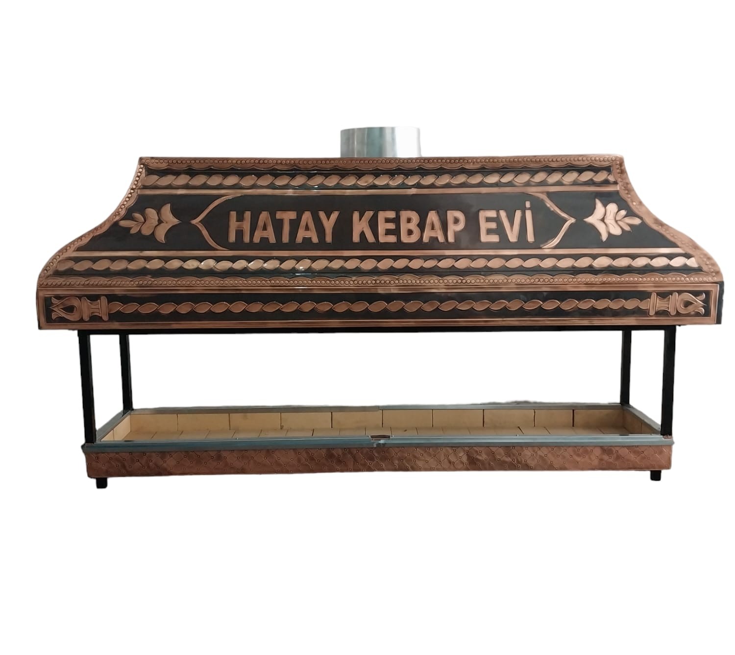 GÜÇLÜ MUTFAK BAKIR OCAKBAŞI MANGAL 100 CM