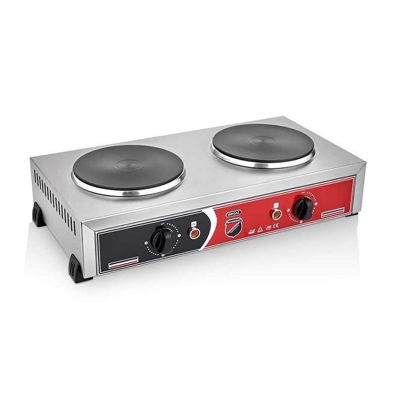 SilverInox İkili Pleyt Isıtıcı, Elektrikli