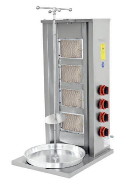 Himaksan 4 Lü Döner Ocağı Gazlı ve Lpg Li 41,5x24x90 HMK-DNG 4 