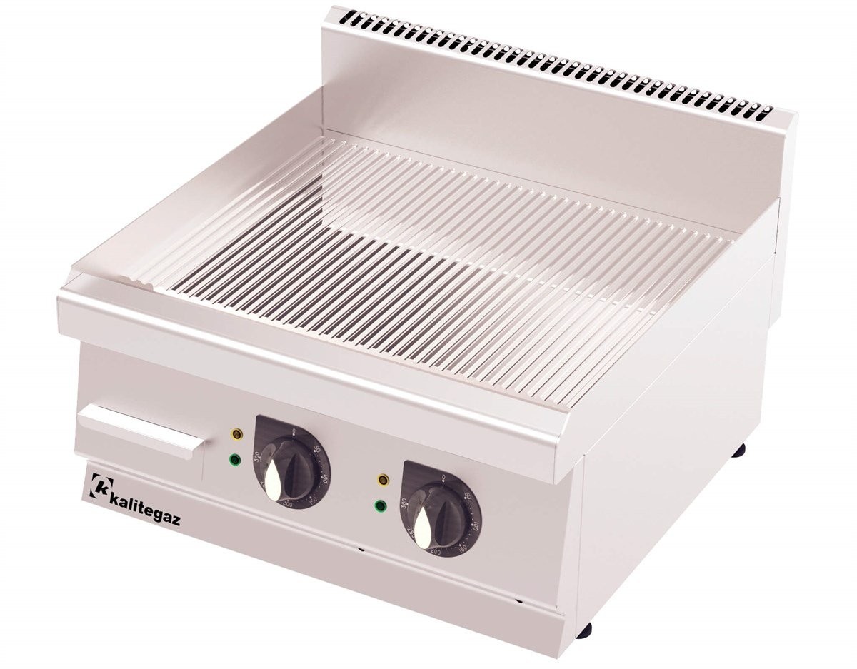 Kalitegaz Elektrikli Pleyt Izgara Oluklu Krom Kaplı 60x60x29 cm GG6060EC Rinnova