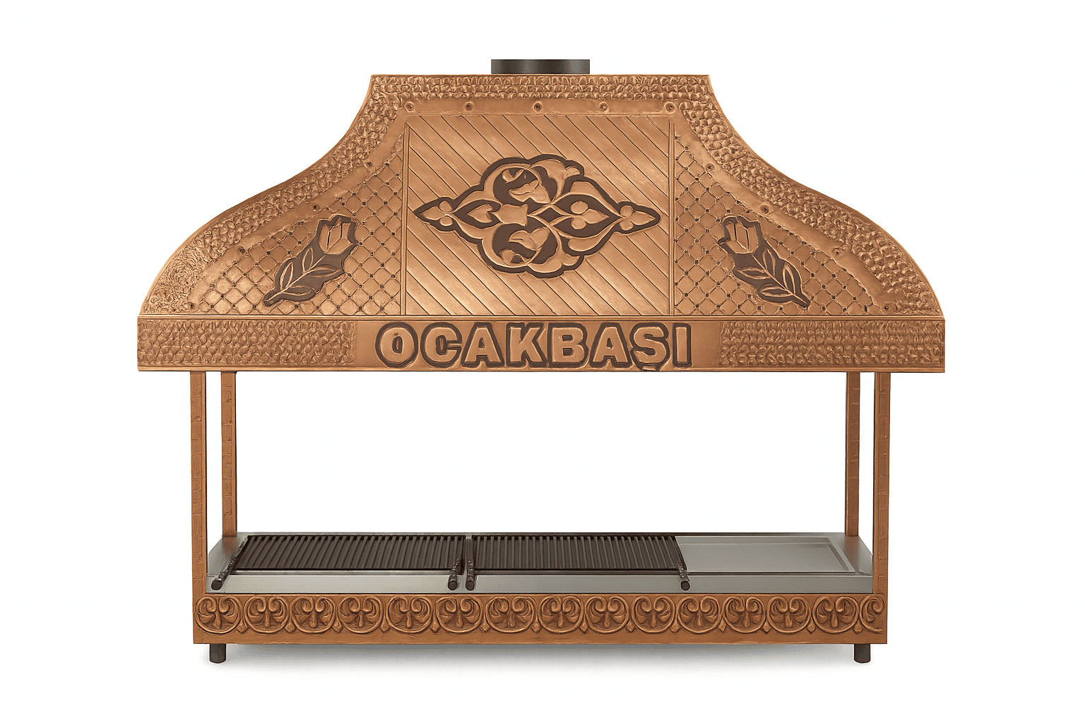 Pro İzolasyonlu Bakır Ocakbaşı Izgara 180 cm