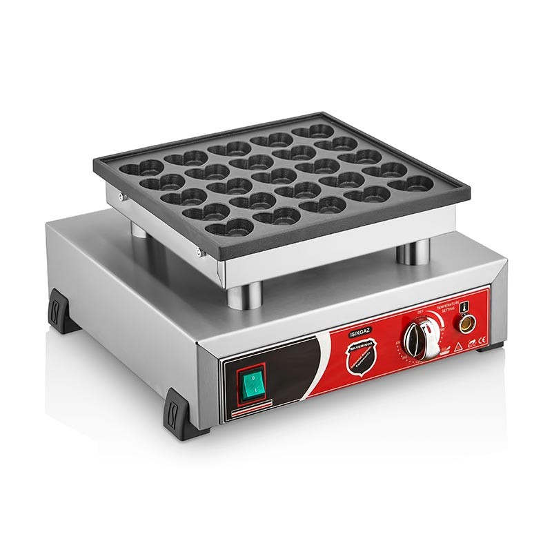 SilverInox Kalpli Bubble Waffle Makinesi, Tekli, Elektrikli