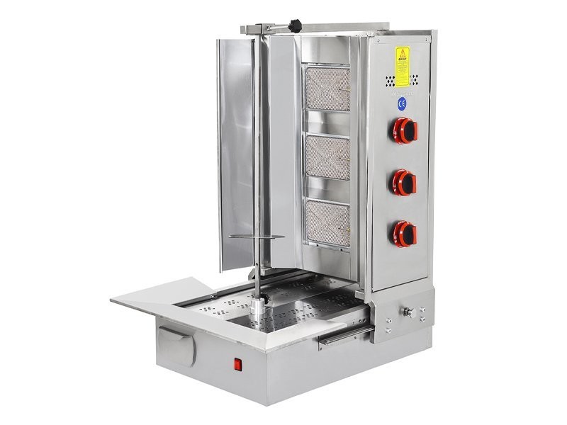 CSA ALTTAN MOTORLU 3LÜ  DÖNER OCAĞI GAZLI VE LPG Lİ 
