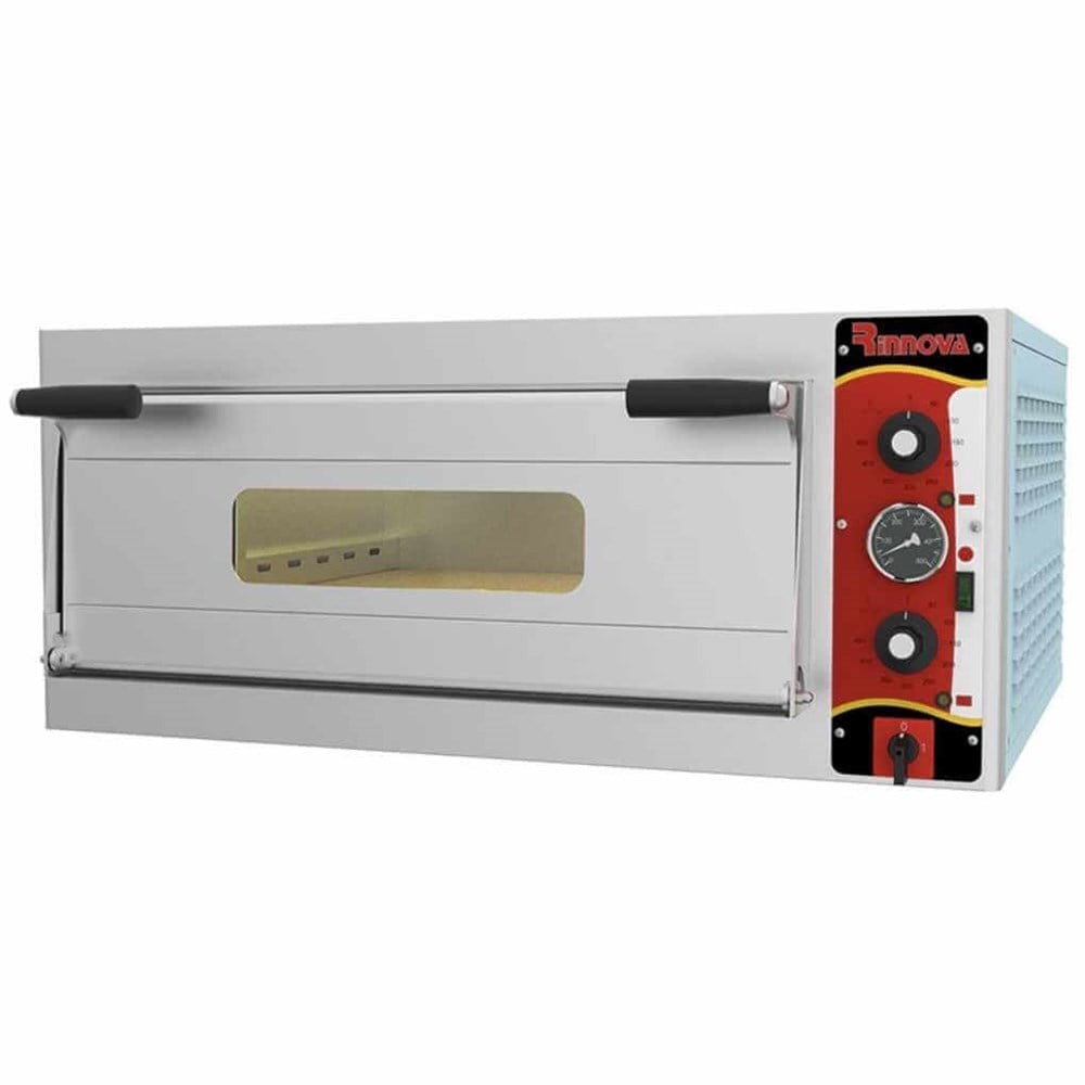 Kalitegaz Pizza Fırını Elektrikli 4x33 cm Pizza Kapasiteli Tek Katlı Manuel 68x68 cm E4331AB Rinnova