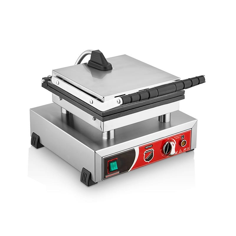 SilverInox Kalpli Bubble Waffle Makinesi, Tekli, Kapaklı, Elektrikli