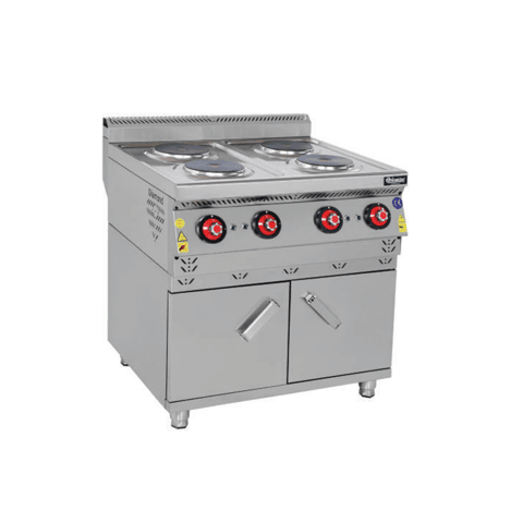 Himaksan Dolaplı Dörtlü Elektrikli Ocak 80x70x85 cm HMK-DOE 878