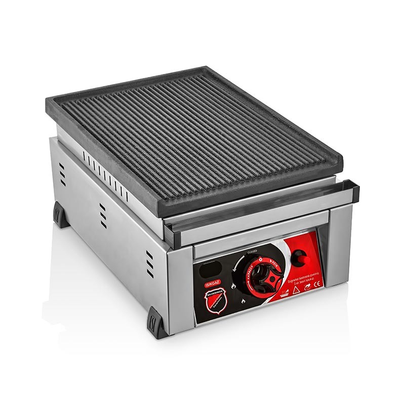 SilverInox Döküm Izgara 30 cm, Doğalgazlı & Tüplü - Doğalgazlı
